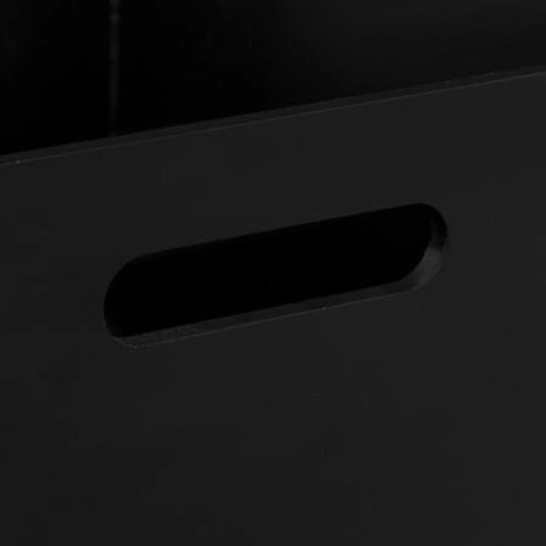 Koš na odpadky do kanceláře Bava bambusový černý moderní 27 cm 5five simply smart