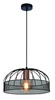 Závěsná lampa Levi zlatá 1x40W E27 stínítko černé