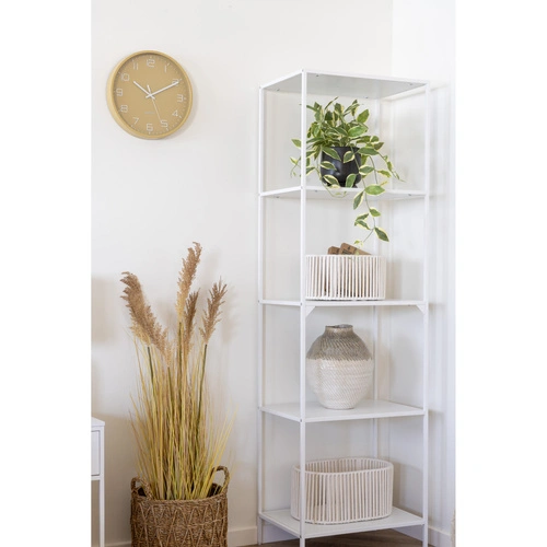 Nástěnné hodiny Rosolini 30 cm okrové moderní do obýváku a kuchyně