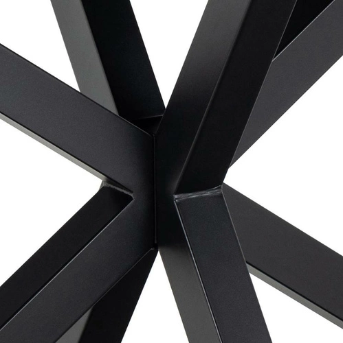 Jídelní stůl Heaven 160x90 cm šedá keramická deska moderní loft černé nohy Actona