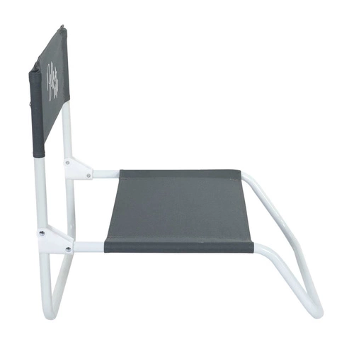 Skládací plážové křeslo Bella Vita Ventos černé moderní zahradní lehátko kovovo-textilní