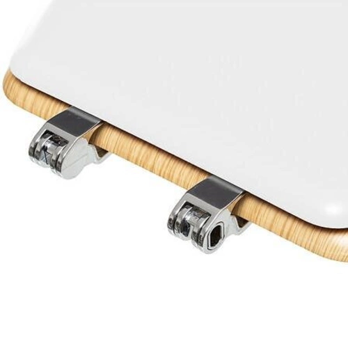 Modern pomalu klesající WC sedátko bílé duroplastové pro moderní toaletu