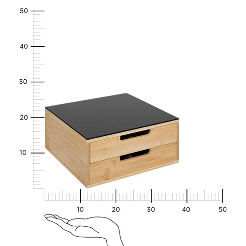 sk.Zásuvka na kapsle s vyjímatelnými odnímatelnými oděvy černá/přírodní