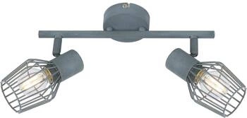 Stropní svítidlo Viking šedé nastavitelné kovové moderní do obýváku a kuchyně 2bodové