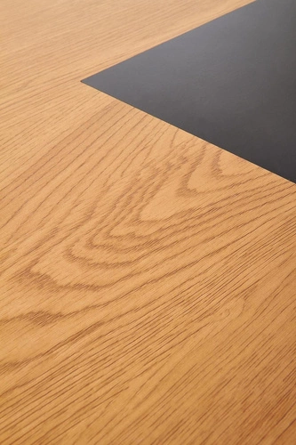 Psací stůl Inner loftový pracovní dub zlatý a černý moderní s policí 100x50 cm Intesi