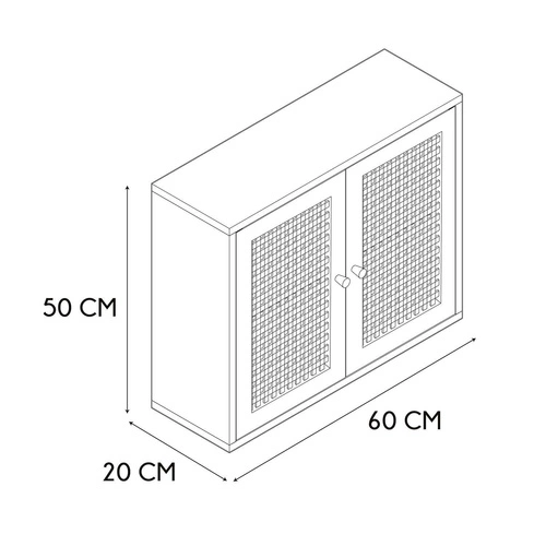 Nástěnná skříňka Bali přírodní