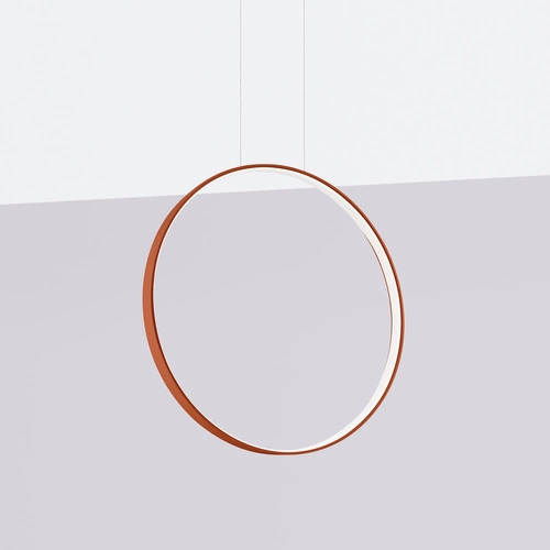 Závěsné LED svítidlo RIO 55 červené moderní nastavitelné nad stůl do obýváku nebo kuchyně