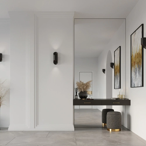 Nástěnné svítidlo Penne 20 cm černé moderní hliníkové do obýváku a ložnice Sollux