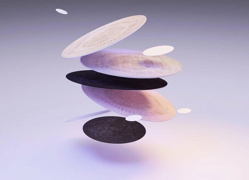 Kulatý moderní koberec Radius Grey 250 cm do obýváku a ložnice vlněný ručně tkaný Carpet Decor