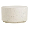 Konferenční stolek Bonn kulatý 70 cm béžový terrazzo moderní do obýváku