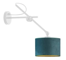 Nástěnné svítidlo HAMILTON VELUR zelené moderní sametové do ložnice a obýváku LYSNE