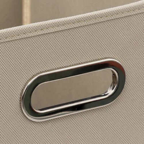 Látková úložná krabice s úchytkou do regálu 31x31 tmavě béžová 5five simply smart