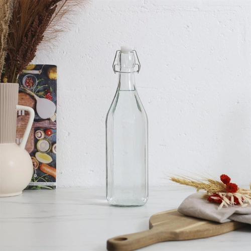 Skleněná láhev 1L obyčejná