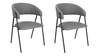 Sada 2 šedých židlí Larisa