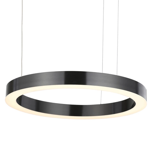 Závěsné LED svítidlo CIRCLE Step into Design 60+80 cm šedé, nastavitelné do obýváku