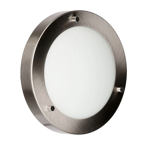 Stropní svítidlo Aquila skleněné kulaté do koupelny a kuchyně moderní 18 cm nikl