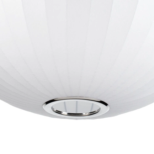 Závěsné svítidlo SILK bílá 60 cm moderní kulové do obýváku a jídelny, výškově nastavitelné