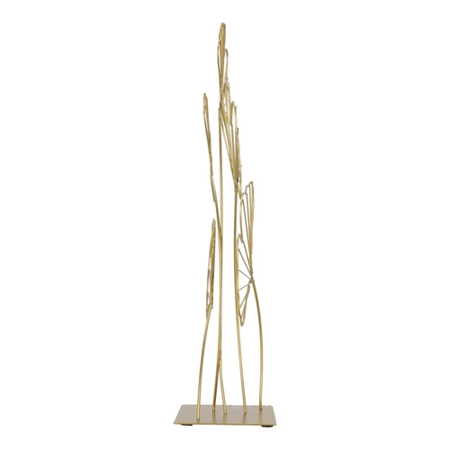 Kovová dekorace Ginko gold