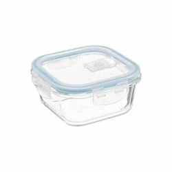 Skleněná nádoba na oběd 0,53 l čtvercová