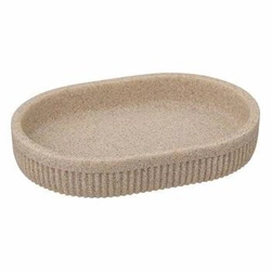 Keramická mýdlenka Onyx béžová do koupelny moderní oválná 5five simply smart