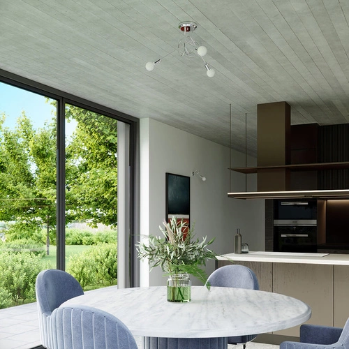 Lustr LOOP 3 chrom v češtině.