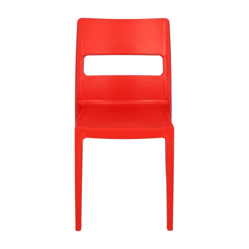 Zahradní židle Sai červená, stohovatelná, moderní plastová na zahradu SCAB Design