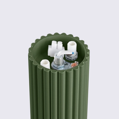 Stropní svítidlo HALO olivově zelené moderní kulaté IP44 do koupelny SOLLUX