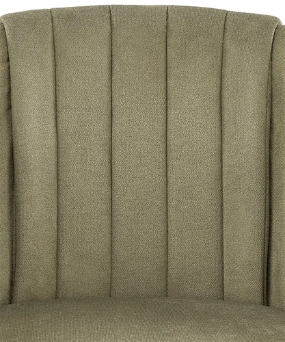 Otočná jídelní židle Arnadine čalouněná olivová s područkami moderní Intesi