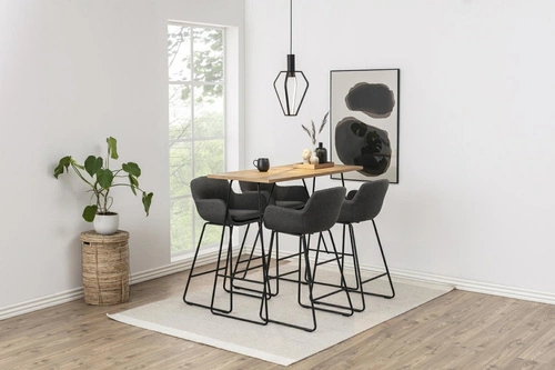 Barová židle Lisa tmavě šedá