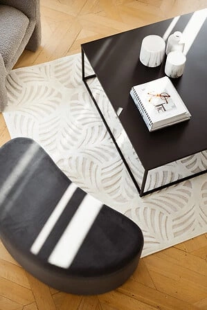 Atmosphera bílá keramická váza mramorový efekt 20 cm moderní do obýváku