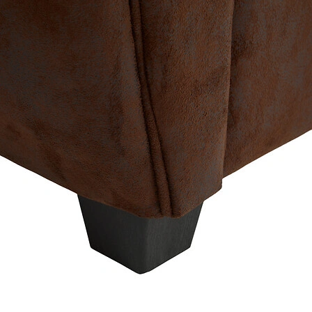 Klubové křeslo Stanis Atmosphera hnědé vintage do obýváku a pracovny