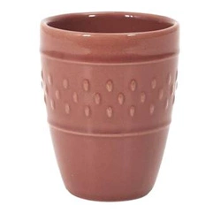 Keramický espresso šálek Queso 100 ml červený moderní styl Intesi