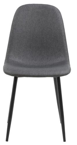 Jídelní židle Celia Actona čalouněná šedá černé nohy moderní skandinávský styl