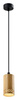 Závěsná lampa Tubo černá 1x25W GU10 dřevěné stínidlo 10cm