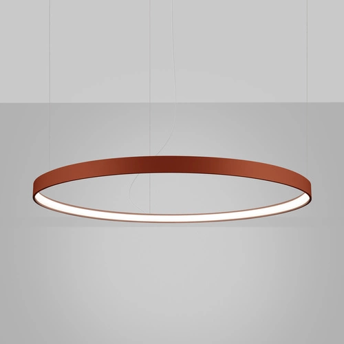 Moderní červený LED lustr RIO 110 nad stůl do obýváku a jídelny s nastavitelnou výškou