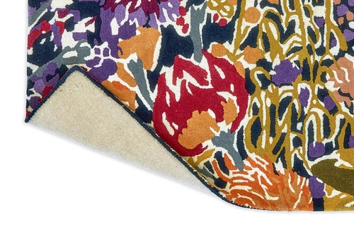 Vlněný koberec Sanguine Aubergine 250x350 cm do obýváku moderní ručně tkaný Harlequin