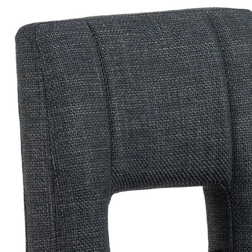 Barová židle Sylvia moderní čalouněná s opěrkou otočná výškově nastavitelná tmavě šedá do kuchyně Actona