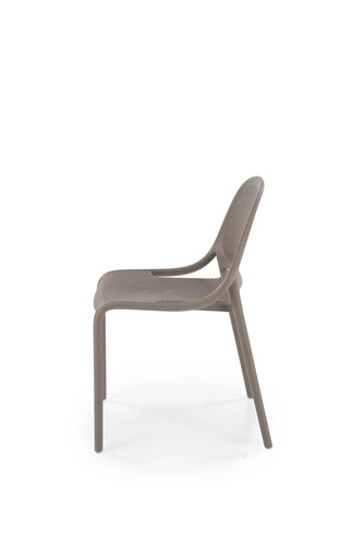 Jídelní a zahradní moderní plastová židle Lynette Intesi, snadno čistitelná, stohovatelná