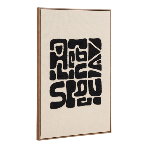 Dekorativní obraz Tine 50x70 boho černo‑hnědý do obývacího pokoje House Nordic