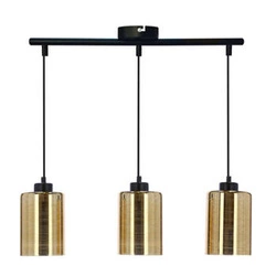 Závěsná lampa Cox 3x60W E27 zlatá