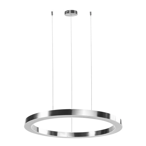 Závěsné LED svítidlo Circle 40+60+60 stříbrné moderní stmívatelné do obýváku