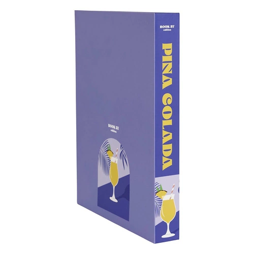 Intesi Pinacolada ozdobná krabička kniha fialová dekorativní do ložnice a obýváku