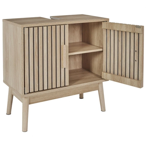 Koupelnová skříňka pod umyvadlo Klaus 60 cm dřevěná přírodní moderní Intesi