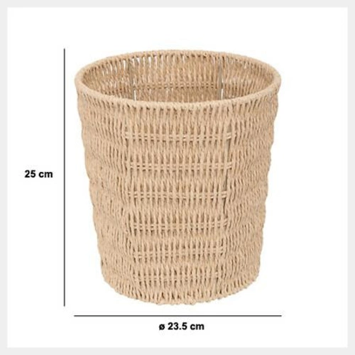 Kancelářský odpadkový koš Kord přírodní pletený boho do kuchyně a pracovny 5five