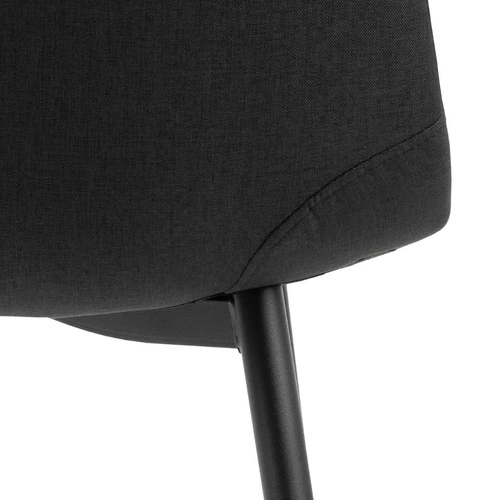 Čalouněná jídelní židle Celia černá moderní skandinávský styl Actona