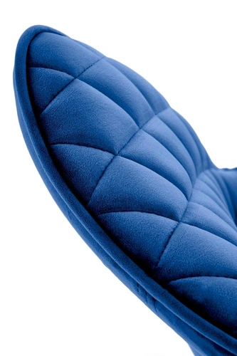 Otočná židle Veroniq modrá sametová do jídelny moderní glamour Intesi