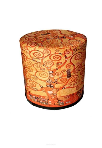 Kulatý taburet Mulberry Intesi moderní čalouněný do obýváku a ložnice multicolor 40 cm