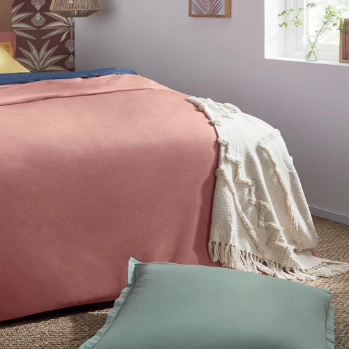 Bavlněný přehoz na postel Inca 130x180 cm slonová kost elegantní Atmosphera