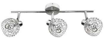 Stropní svítidlo Aron 3x40W G9 chrom křišťál transparentní