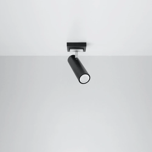 Stropní svítidlo černé DIREZIONE moderní kovové do obýváku, kuchyně nebo ložnice